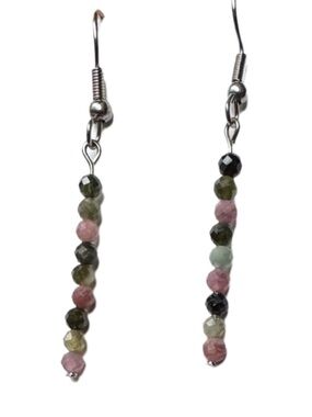 Tourmaline earrings dangle handmade